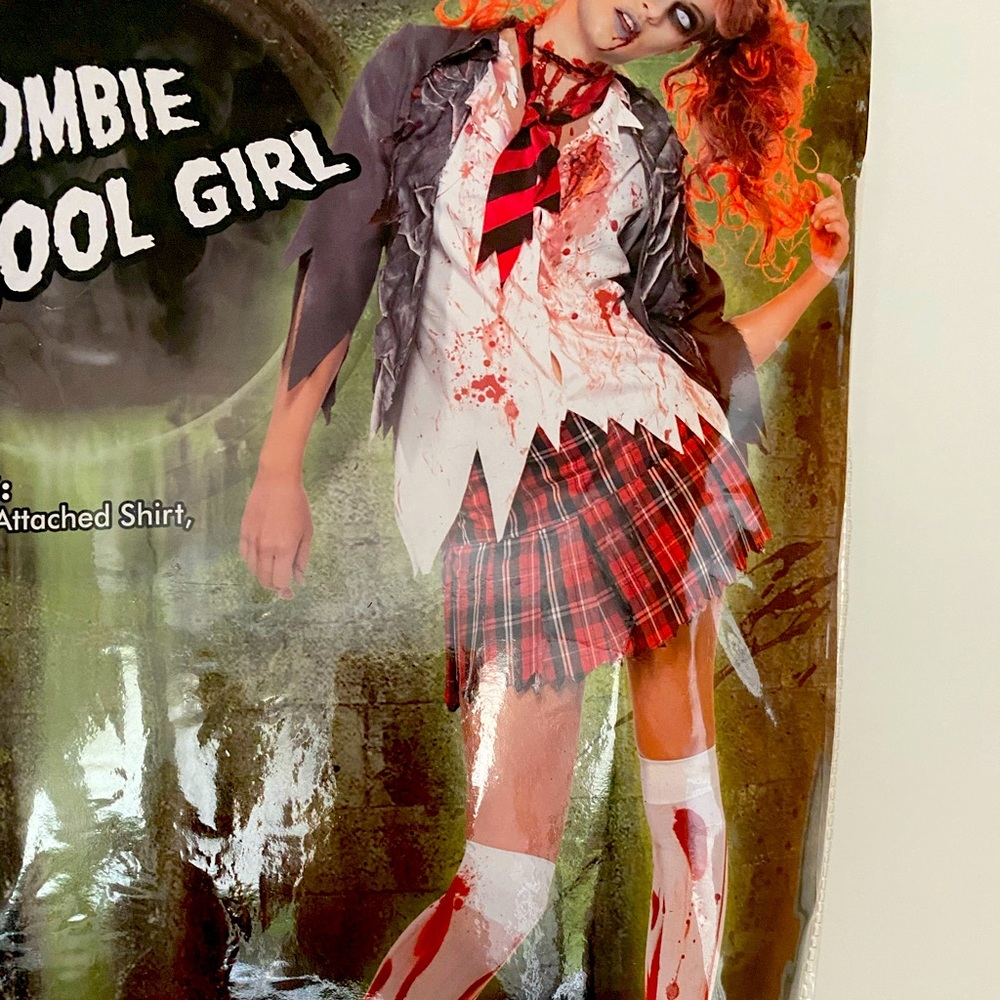 Zombie (adult) school girl Halloween costume